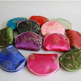 5-Piece Silk Satin Handbags Wallet Jewelry Bags Set