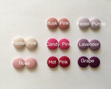 500pcs 13mm Block Colours Fabric Button Stud Earrings DIY Cotton Button Studs