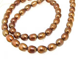 6-7mm Rice Freshwater Pearl Beads 14in DIY Jewelry LS3-081