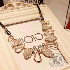 Chain Charm Pearl Beads Necklace Wedding Accessaries Women Jewelry