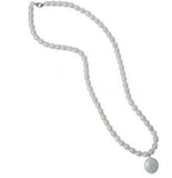 Natural Coin Pearl Necklace For Women, Freshwater Pearl Chocker Necklace
