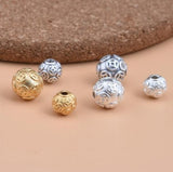 999 Pure Silver Beads DIY Charms for Bracelets 6mm-10mm