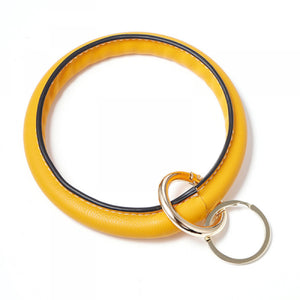 Bohemia PU Leather Keychain with Tassel Bracelet