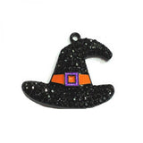 10pcs/lot Cartoon Witches' Hat Rhinestone Pendants for Halloween