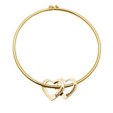 Personalized Heart Bracelets with Engraved Names for Women