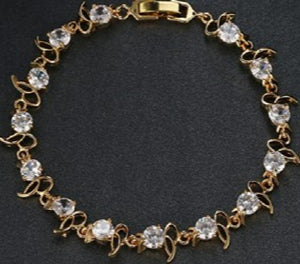 Purple Crystal Bracelet Zircon Bangles Wedding Bracelet