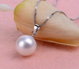 S925 Silver Pearl Pendant Short Clavicle Chain Necklace