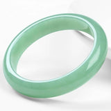 Burmese Jadeite Light Green 54-64mm Bracelet Princess Jewelry