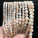Pink Aventurine Faceted Round Stone Beads 15inches 6/8/10mm