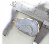 6pcs Turquoise Tiger Eye Quartz Crystal Pendant for DIY Jewelry Making