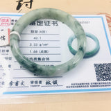 Natural Jadeite Bracelet Noble Light + Flower 54-62mm Jade Bracelet
