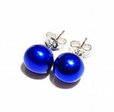 Real Freshwater Pearl Stud Earrings 925 Sterling Silver Jewelry