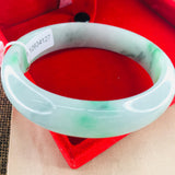 Zheru Jewelry Natural Jadeite Bracelet Ice Bicolor 52-61mm Female Princess Jade