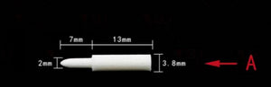 100pcs Rhodium Pen Tips For Jewelry Pen Plating Tip