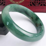 Dark Green Burmese Jadeite Bracelet, Princess Jewelry Gift