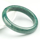 Natural Burmese Jadeite Oil Cyan Bracelet Princess Jewelry Gift