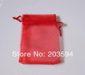 100pcs Mix Colors Organza Bags 9*12cm Wedding Gift Bags