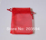 100pcs Mix Colors Organza Bags 9*12cm Wedding Gift Bags