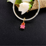 925 Silver Chocolate Pendant Charms for Bracelet Jewelry