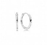 925 Sterling Silver Zircon Earrings Exaggerated Charm Circle Shape