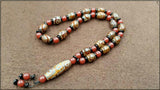 Buddhist Prayer Beads Bracelet Tibet Necklace Three Eyes Nine Eyes Bead Cinnabar