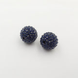 20mm 100pcs Dark Navy Resin Rhinestone Beads Chunky Beads Kids Jewelry