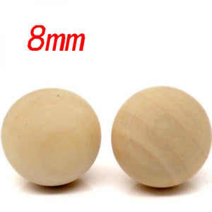 100Pcs/Lot High Wood Bead Round Ball Wooden Balls 8mm-10mm DIY for Craft Making