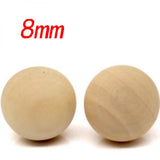 100Pcs/Lot High Wood Bead Round Ball Wooden Balls 8mm-10mm DIY for Craft Making