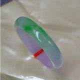 Zheru Jewelry Natural Burmese Jade Light Purple 54-64mm Two-Color Bracelet