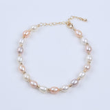 Valentine Charm Silver Pearl Bracelet for Women