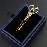 Men's Metal Necktie Saw Pen Wing Shark Scissors Airplane Ties Pin