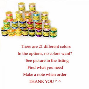 1.5mm Nylon Cord Satin Braided String Mixed Colors