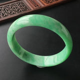 Zheru natural Burmese emerald green bracelet 54-64mm