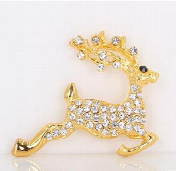 Deer Brooch Jewelry For Women/men Metal Scarf Wedding Gift Diy Jewellery