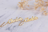 Personalized Name Earrings/Custom Plated Earrings