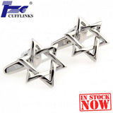 Star Cufflink Cuff Link 2 Pairs Set