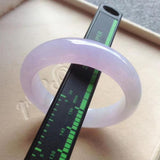 Zheru Jewelry Natural Myanmar Jadeite Light Purple Bracelet
