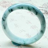 Zheru Jewelry Natural Light Flower Burmese Jadeite Bracelet