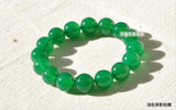 Natural Agate Green Beads Bangle Stretchy Bracelet 6-14mm