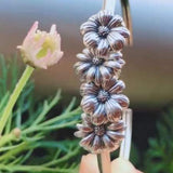 Mistletoe 925 Sterling Silver Daisy Flower Stoppper Spacer Charm Bead