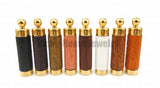 Wood Aroma Necklace Stainless Steel Vial Pendant For Essential Oil