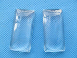 20pcs 19x38mm Rectangle Clear Glass Cabochons for Photos/Cabochons/Art