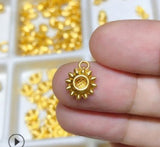 24K Pure Pendant 999 Jewelry Yellow Sunflower Necklace For Women