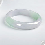 Zheru Jewelry Burmese Jadeite 54-62mm Bracelet Princess Gift