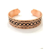 Embroidered Copper Bracelet