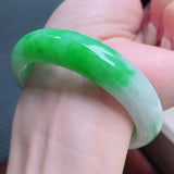 Natural Burmese Jadeite Light Green 54-64mm Bracelet Princess Jewelry