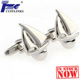Silver Yacht Cufflink Cuff Link 2 Pairs Promo