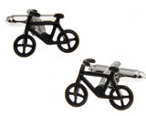 Men's Copper Bicycle Enamel Cuff Links