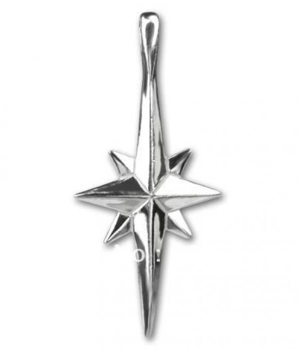 10pcs Rhodium Plated Star of Bethlehem Charms