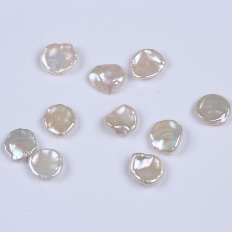 Natural Petal Shape Keshi Freshwater Pearls 14-15mm